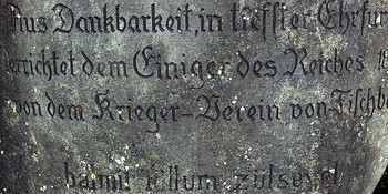 Inschrift Fischerdenkmal