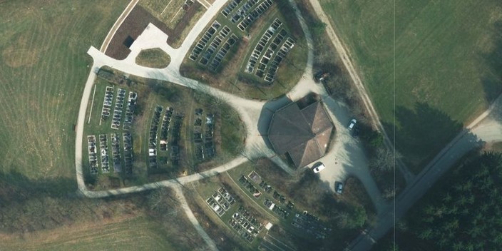 Luftbild neuer Friedhof Ummendorf