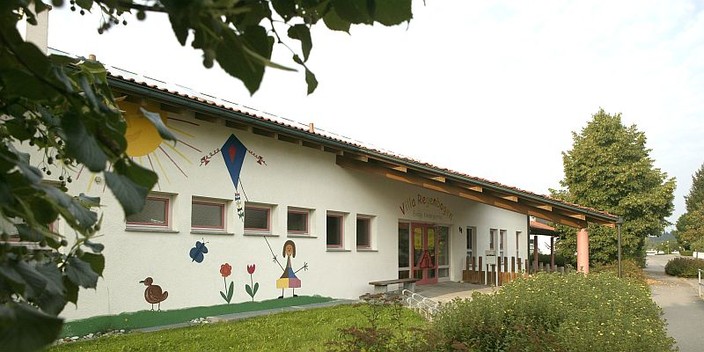 Blick auf Kindergarten